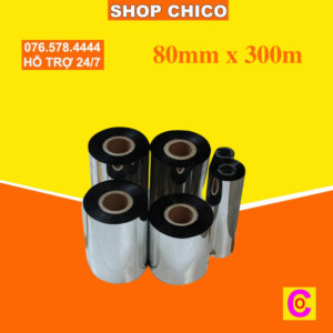 Ribbon mực in 80mm x 300m